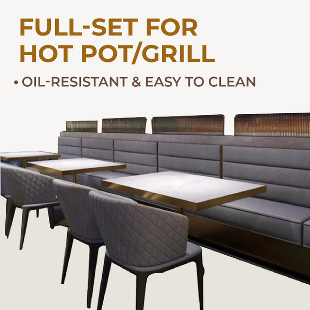 Modern Hot Pot & BBQ Restaurant Sofa
