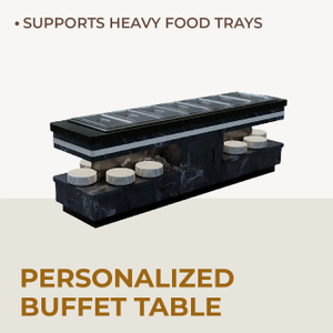 Customizable Luxury Buffet Counter