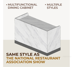 Minimalist Sintered Stone Catering Cabinet - NRA Show Inspired