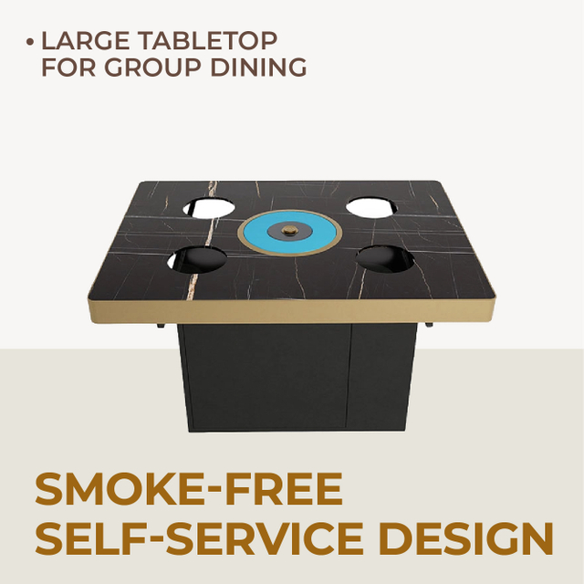 New Style Barbecue Grill Table Hot Pot Table