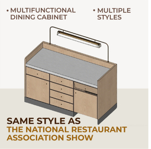 Multifunctional Dining Cabinet With Lighting - NRA Show Inspired