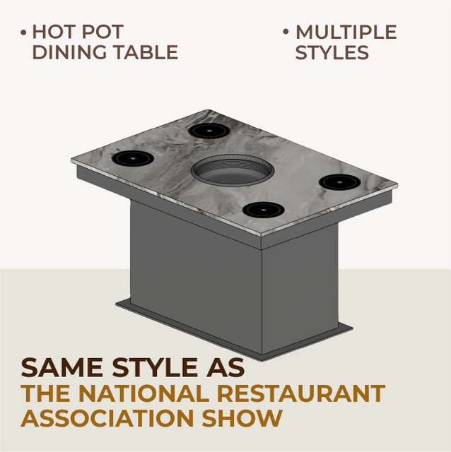 Hot Pot / Barbecue Table - NRA Show Inspired