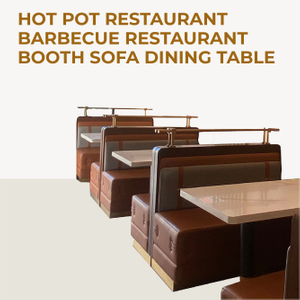 Custom Booth Sofa and table for Fast Food Restaurant